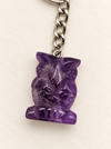 owl keychains crystal healing wise wisdom spiritual accessories assorted fashion jewellery amethyst 