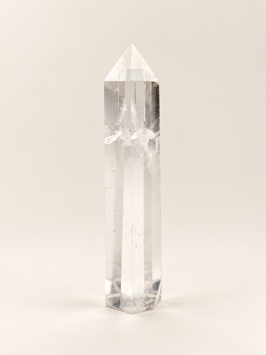 clear quartz tower pillar energy healing spiritual natural stone 