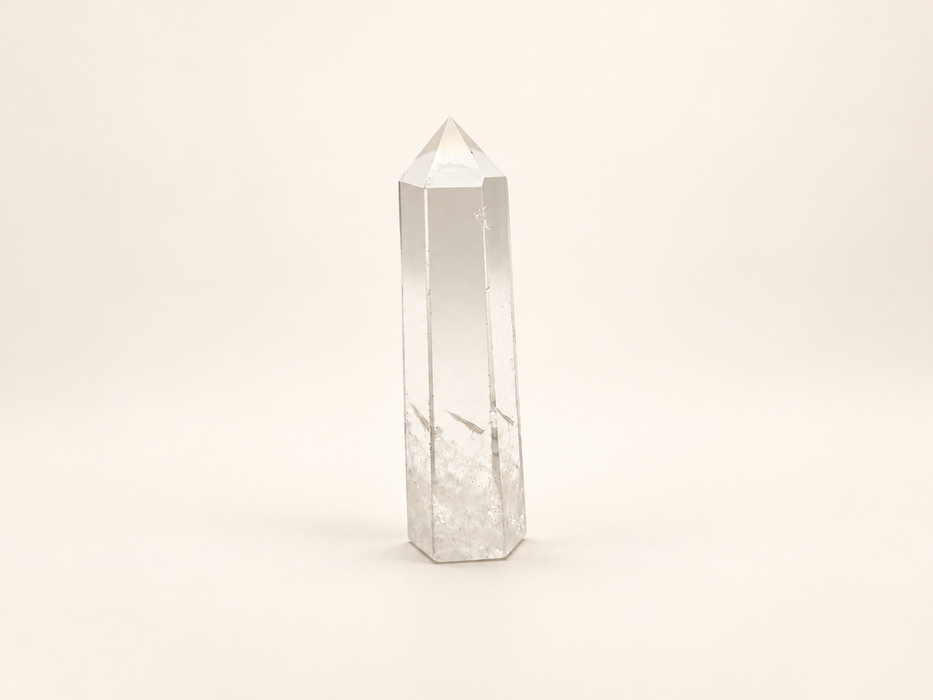 clear quartz tower pillar energy healing spiritual natural stone 