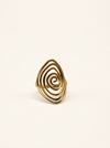 fashion spiral ring vortex spiritual gold adjustable 