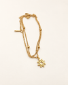 celestial sun charm anklet fashion jewellery hippie spiritual beach sun summer gold