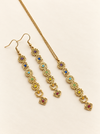 chakra necklace golden chain gemstones seven crystal healing energy earrings set fashion jewellery