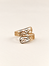 fashion jewellery gold scroll mystical ring