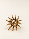 sun celestial ring gold fashion jewellery summer spiral crystal spiritual 