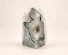 moss agate green druzy tower crystal healing spiritual pillar 