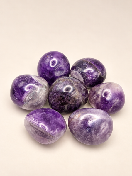 amethyst tumbled stone natural crystal healing spiritual 