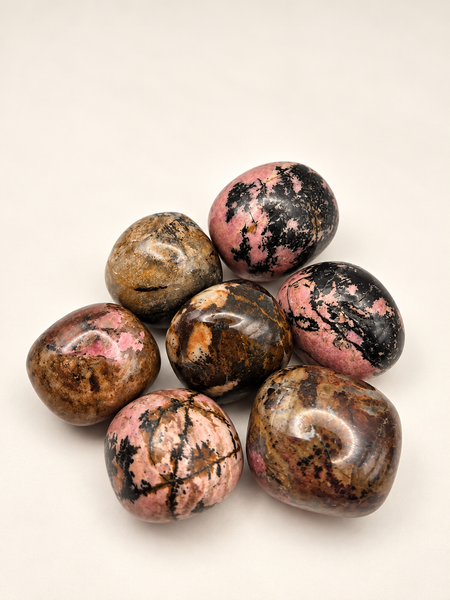 rhodonite tumbled stone natural crystal healing spiritual 