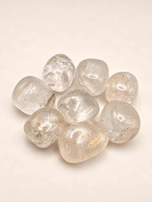 clear quartz tumbled stone natural crystal healing spiritual 