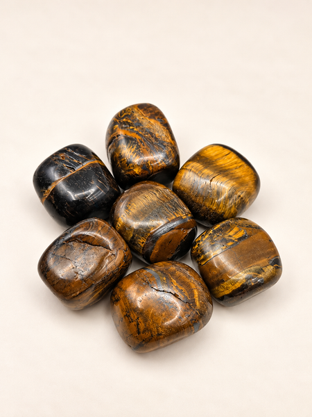 tigers eye tumbled stone natural crystal healing spiritual 