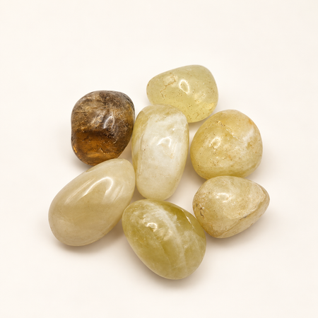 citrine tumbled quartz crystal stone healing 