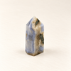 blue lace agate druzy tower pillar geode crystal healing spiritual energy 