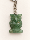 owl keychains crystal healing wise wisdom spiritual accessories assorted fashion jewellery green aventurine 