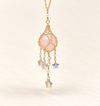 rose quartz crystal ball hanging decor home item car decor spiritual healing energy love