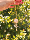 rose quartz crystal ball hanging decor home item car decor spiritual healing energy love