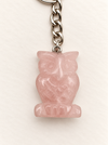 owl keychains crystal healing wise wisdom spiritual accessories assorted fashion jewellery rose quartz
