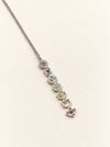 chakra necklace silver chain gemstones seven crystal healing energy fashion jewellery