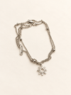 celestial sun charm anklet fashion jewellery hippie spiritual beach sun summer silver 