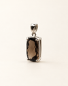 smoky quartz crystal jewellery luxury pendant necklace healing silver brown 