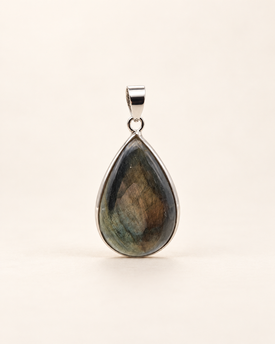labradorite pendant jewellery sterling silver crystal spiritual healing necklace
